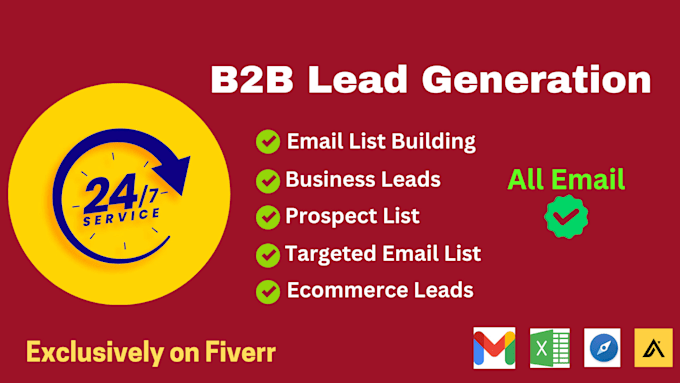 Gig Preview - Provide b2b lead generation, business leads, targeted list