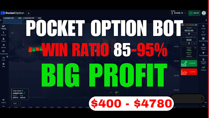 Gig Preview - Create pocket option bot, pocket bot, iq option bot, trading bot