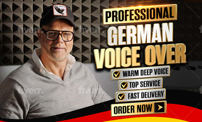 Gig Preview - Record a male voice over in a warm and deep voice