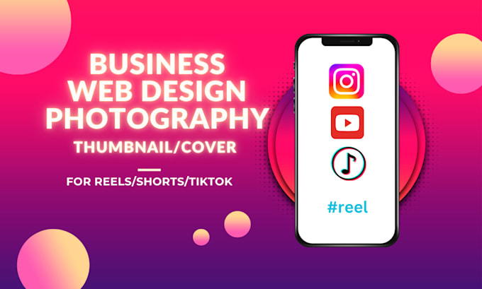 Gig Preview - Design instagram thumbnail, cover for business, web design, photography reels