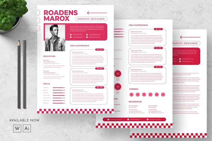 Gig Preview - Create the best professional resume and CV designs