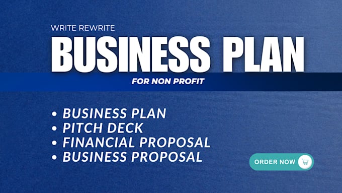 Gig Preview - Write non profit business plans for you