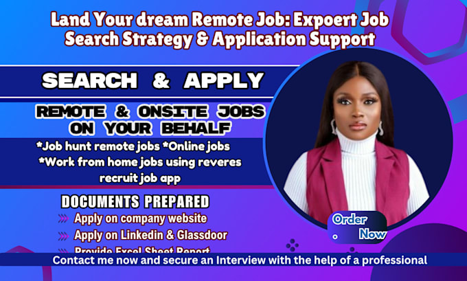 Gig Preview - Be your personal job search agent, applying for jobs with your approval