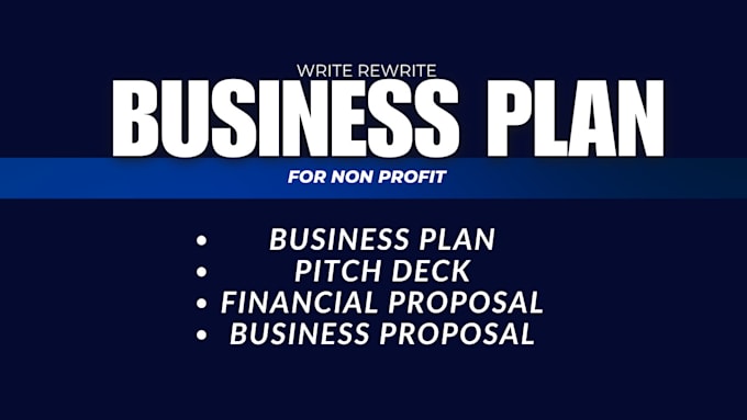 Gig Preview - Create business plan for non profit, pitch deck