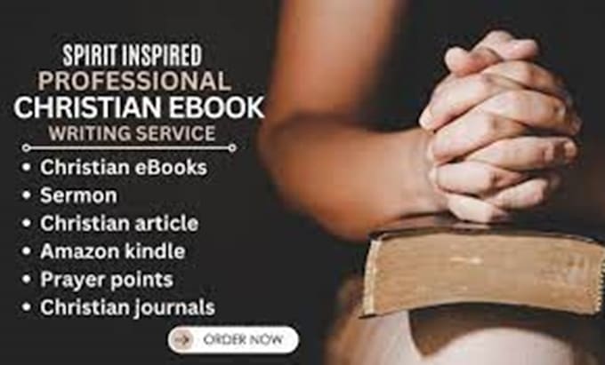 Gig Preview - Be your christian ebook writer, ghostwriter, devotional and content writer