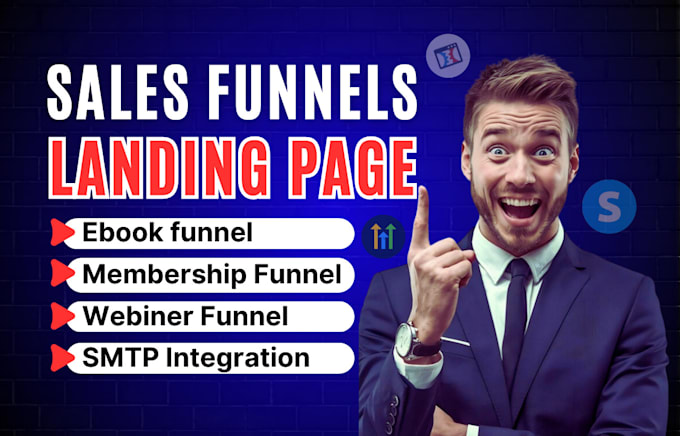 Gig Preview - Design high converting sales funnels in clickfunnels, systemeio, gohighlevel