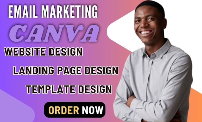 Gig Preview - Design canva website, canva landing page, canva template design,canva newsletter