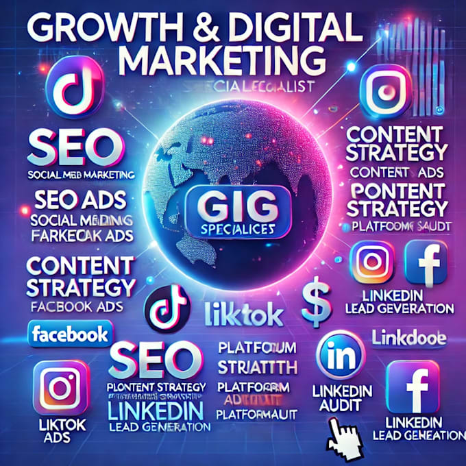 Gig Preview - Digital markeeting advicer of expert digital marketing