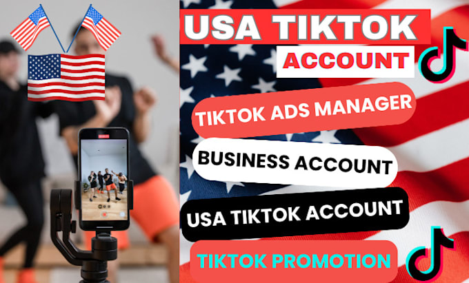 Gig Preview - Create usa tiktok, instagram account, ads account, and business center