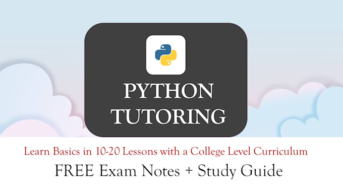 Gig Preview - Be your python programming tutor, beginner to advanced