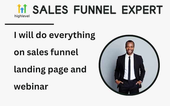 Gig Preview - Be gohighlevel webinar funnel clickfunnels 2 0 ghl systeme io website expert