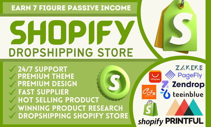 Gig Preview - Create shopify dropshipping store design dropshipping ecommerce website redesign