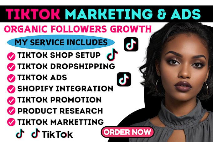 Gig Preview - Setup tiktok shop tiktok ads tiktok dropshipping store and tiktok marketing