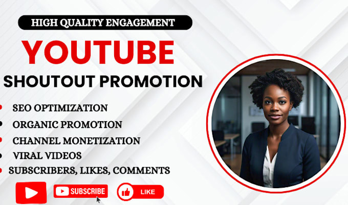 Bestseller - youtube shoutout german organic subscribers video promotion channel monetization