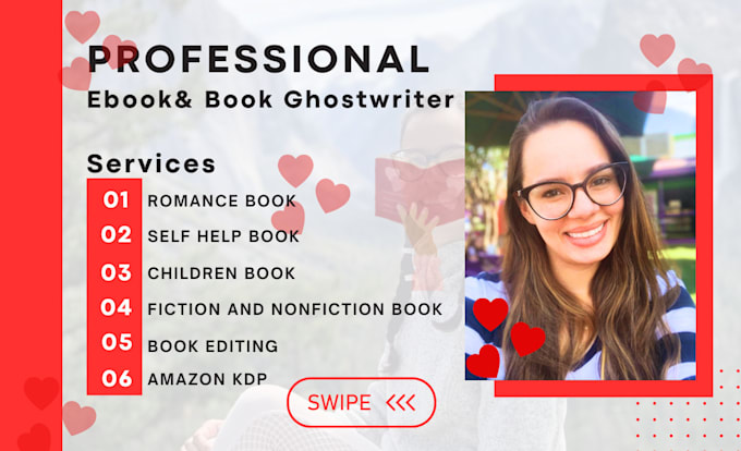 Gig Preview - Be ghostwriter for fiction and non fiction book and ebook