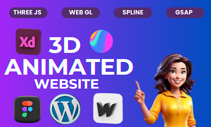 Gig Preview - 3d animated website spline ecommerce shopify animation webgl threejs gsap lottie