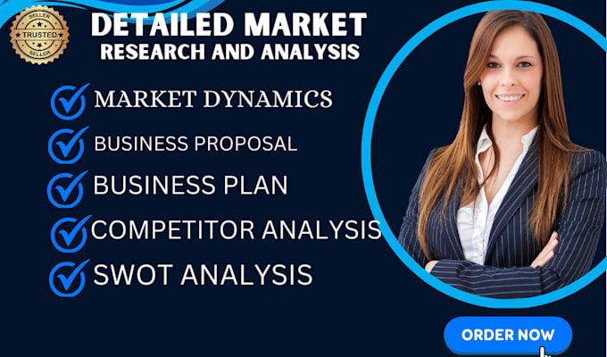 Gig Preview - Conduct a detailed market research, business plans, competitor and swot analysis