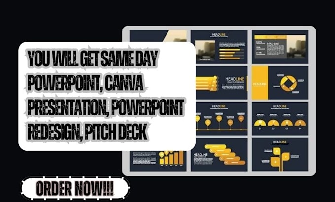 Gig Preview - Create same day powerpoint, canva presentation, powerpoint redesign, pitch deck