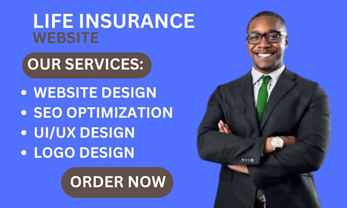 Bestseller - design life insurance website life insurance landing page design