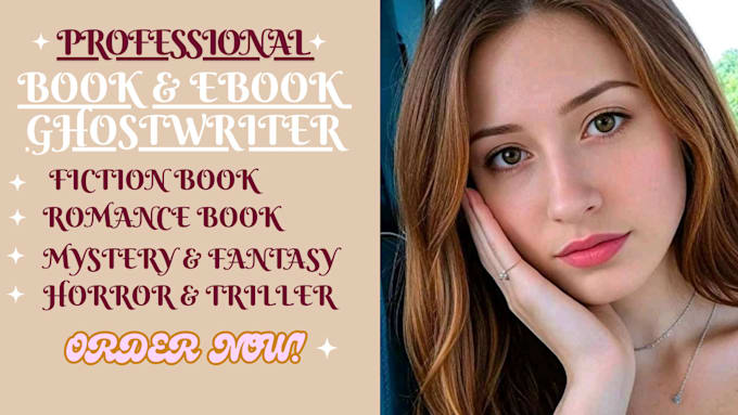 Gig Preview - Be your fiction ghostwriter, ebook writer for your romance ebook, ebook writing