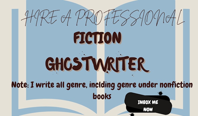 Gig Preview - Be your mystery ebook writer fiction ebook writer science fiction ebook writer