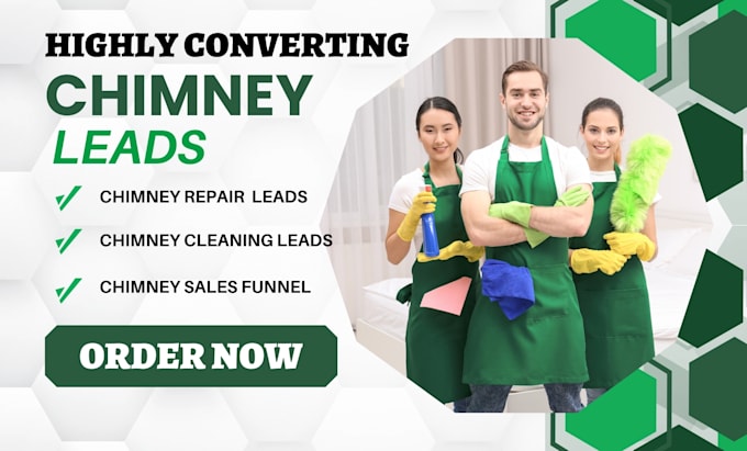 Gig Preview - Generate chimney leads chimney repair leads cleaning leads via facebook ads