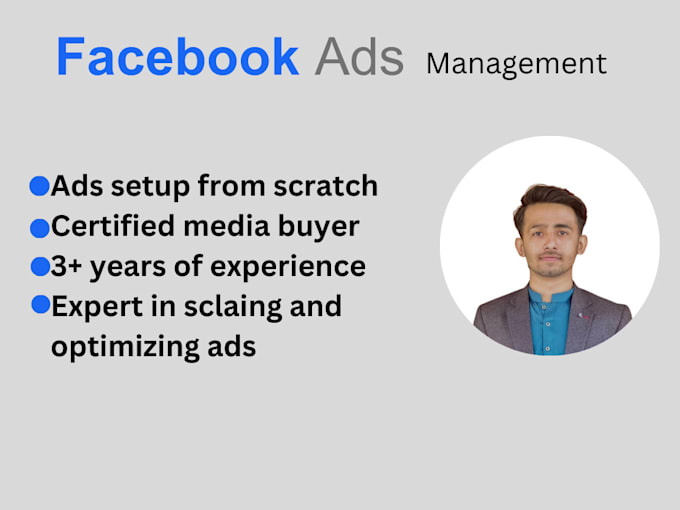 Gig Preview - Be your facebook ads expert, ads setup from expert media buyer