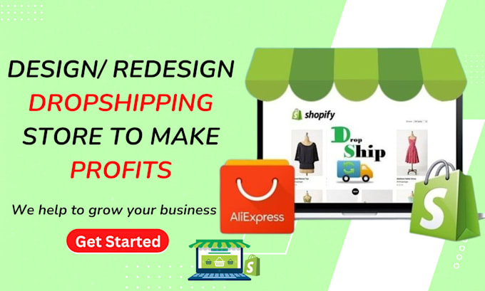 Gig Preview - Create shopify dropshipping store shopify ecmmerce store shopify dropshipping