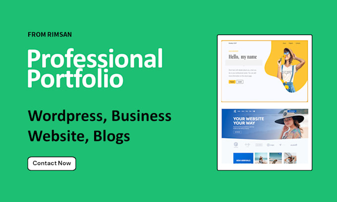 Gig Preview - Build a professional wordpress business, portfolio, or blog website