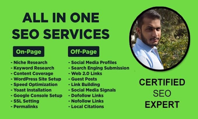 Gig Preview - Be your all in one seo services provider