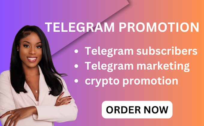 Gig Preview - Telegram subscribers, crypto telegram marketing, promotion