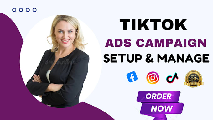 Gig Preview - Run tik tok ads, tik tok ads manager, and tiktok marketing