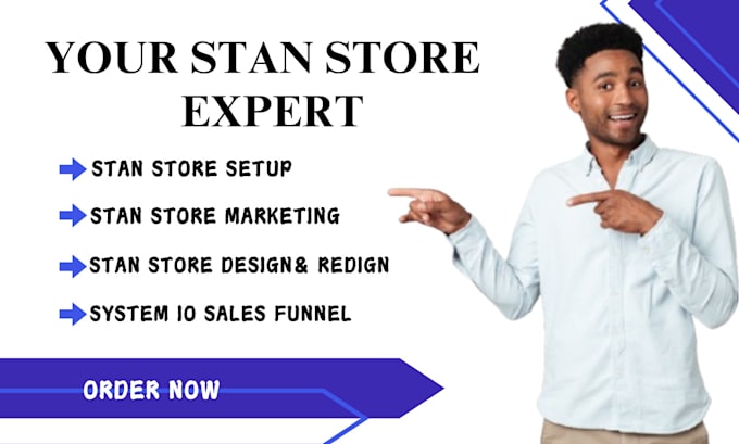 Gig Preview - Setup stan store stan store design stan store marketing system io sales funnel