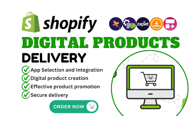 Gig Preview - Setup shopify digital products delivery zepto big releasit etsy manychat seo