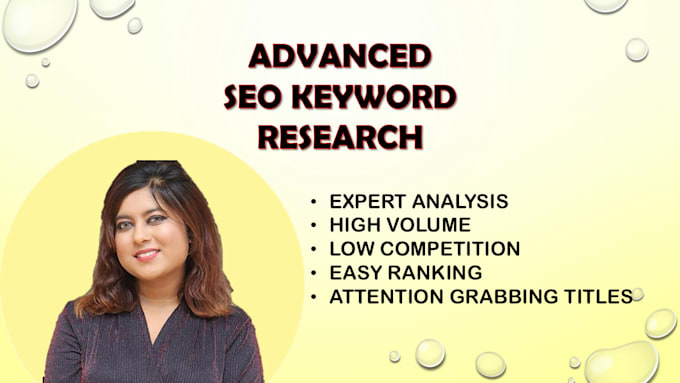 Gig Preview - Do advanced SEO keyword research and provide catchy blog or video titles