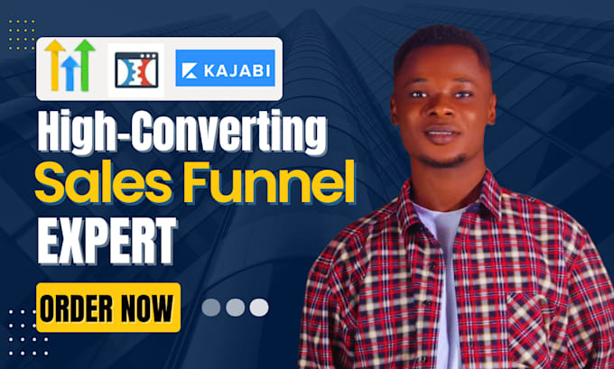 Gig Preview - Build gohighlevel landing page sales funnel clickfunnels kajabi website leadpage