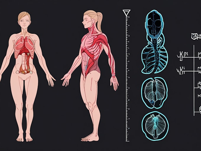 Gig Preview - Design medical figures and scientific illustrations