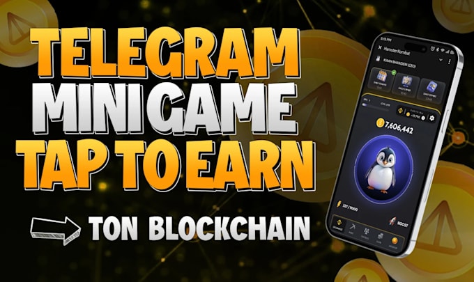 Gig Preview - Create telegram mini game, tap to earn, ton blockchain game