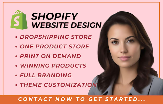 Gig Preview - Do shopify store design shopify website redesign shopify store design shopify