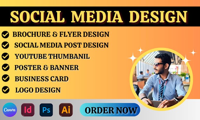 Bestseller - create facebook, instagram post social media designs and youtube thumbnail