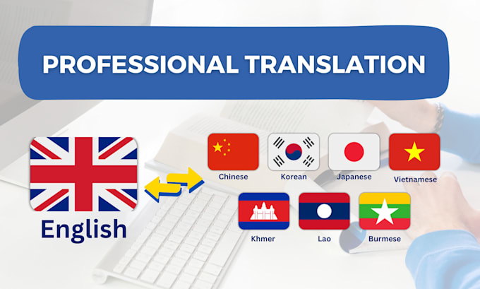 Gig Preview - Provide translation services from english to various languages