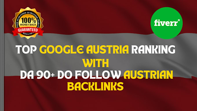 Gig Preview - Build da90 austrian SEO backlinks for google austria ranking