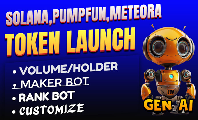 Gig Preview - Build volume bot holder bot ranker bot on solana meteora pumpfun moonshot