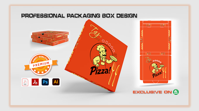 Bestseller - pizza box design all food products packaging