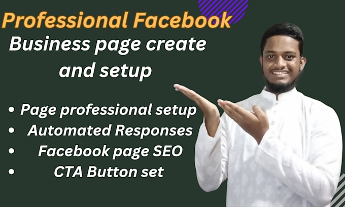 Gig Preview - Do facebook business page create and setup