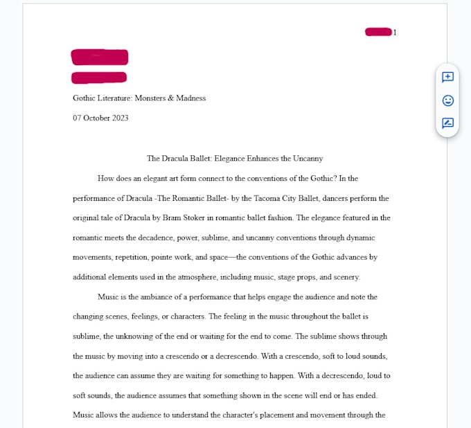 Gig Preview - Edit a formal essay