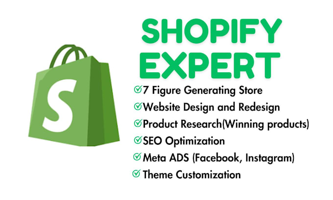 Gig Preview - Build a 7 figure shopify website design and redesign