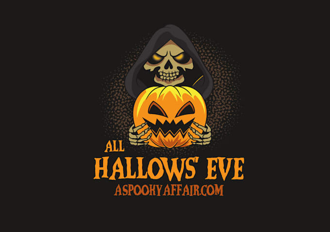 Gig Preview - Design original scary skeleton halloween event logo