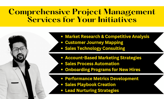 Gig Preview - Provide project management services for your initiatives