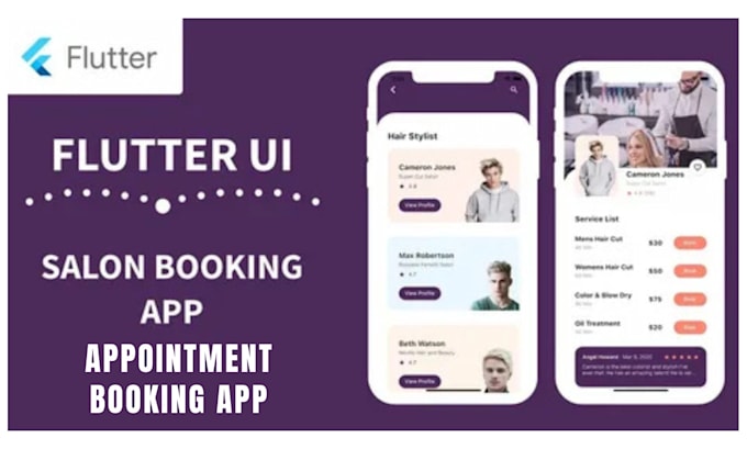 Gig Preview - Develop booking, appointment apps and website for salon, restaurant, and travel